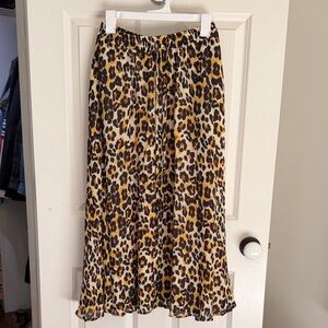 Stylish Leopard Print A-Line Skirt